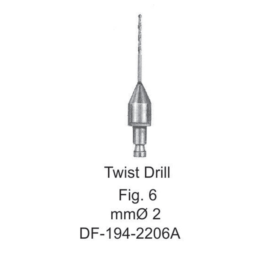 Twist Drill For Hudson Hand Drill, Fig 6, 2mm (DF-194-2206A) by Dr. Frigz
