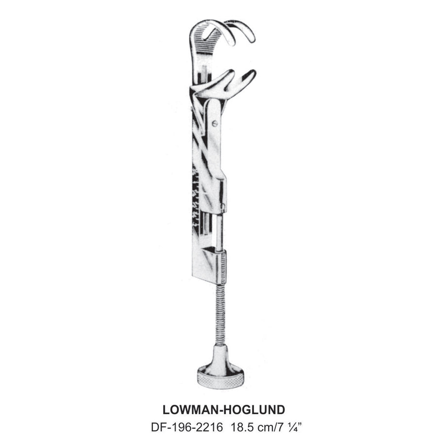 Lowman-Hoglund Bone Holding Clamps,18.5cm  (DF-196-2216) by Dr. Frigz