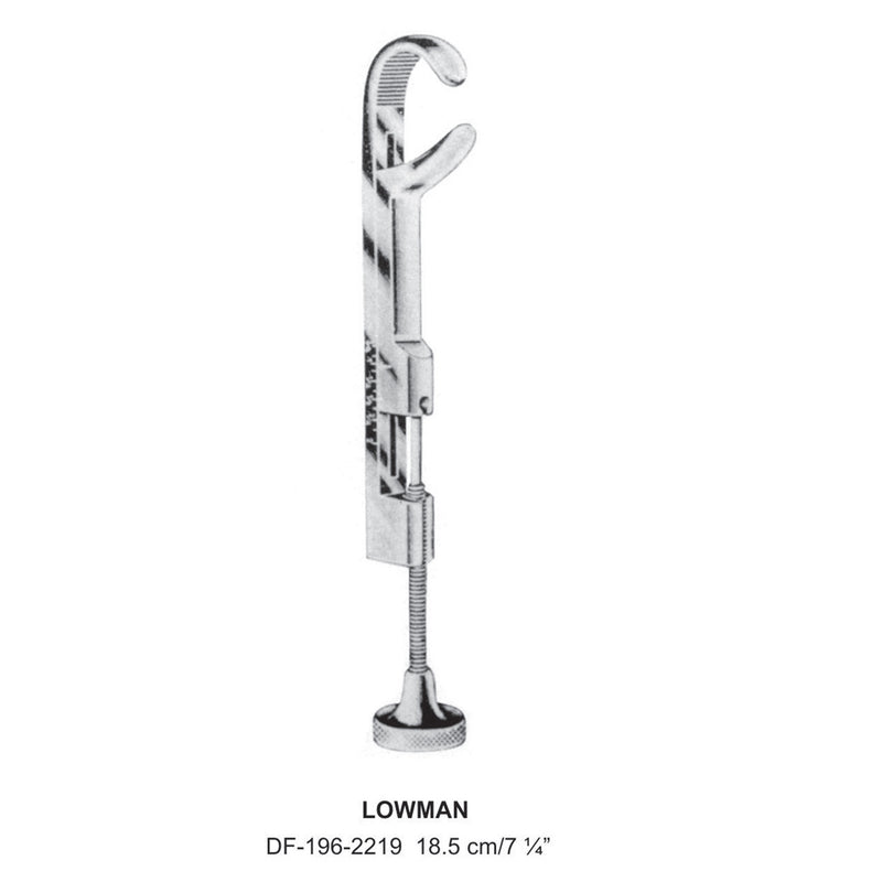 Lowman Bone Holding Clamps,18.5cm  (DF-196-2219) by Dr. Frigz