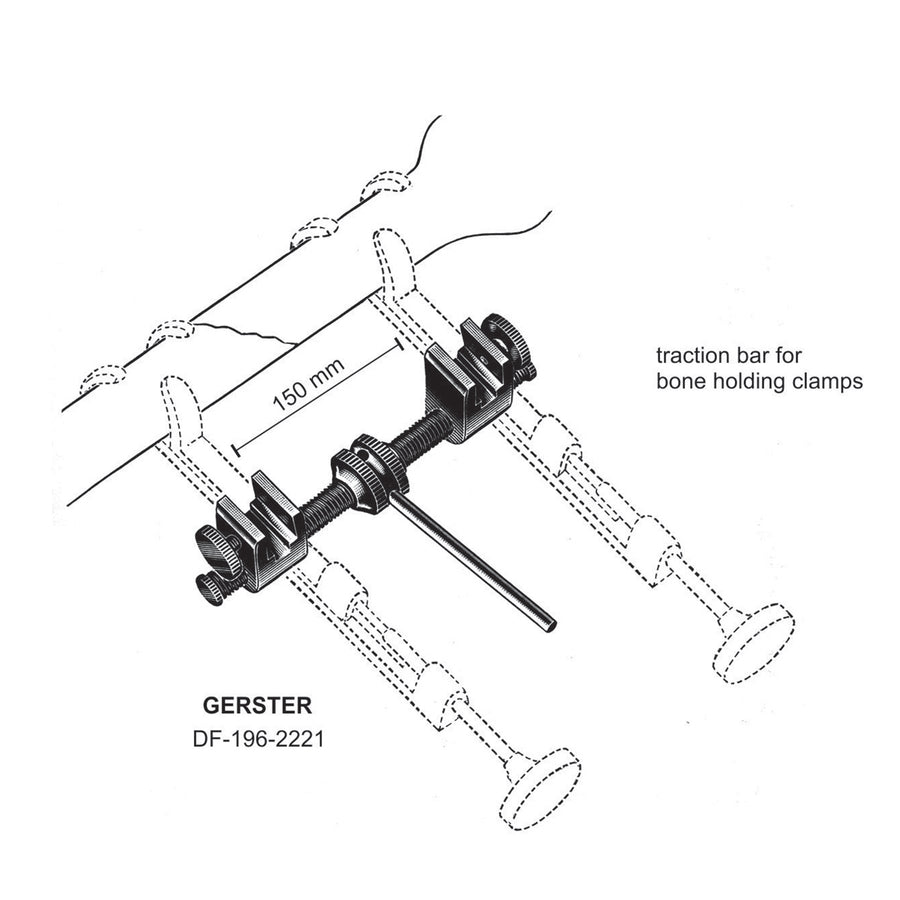 Gerster Traction Bar, 150mm Width  (DF-196-2221) by Dr. Frigz