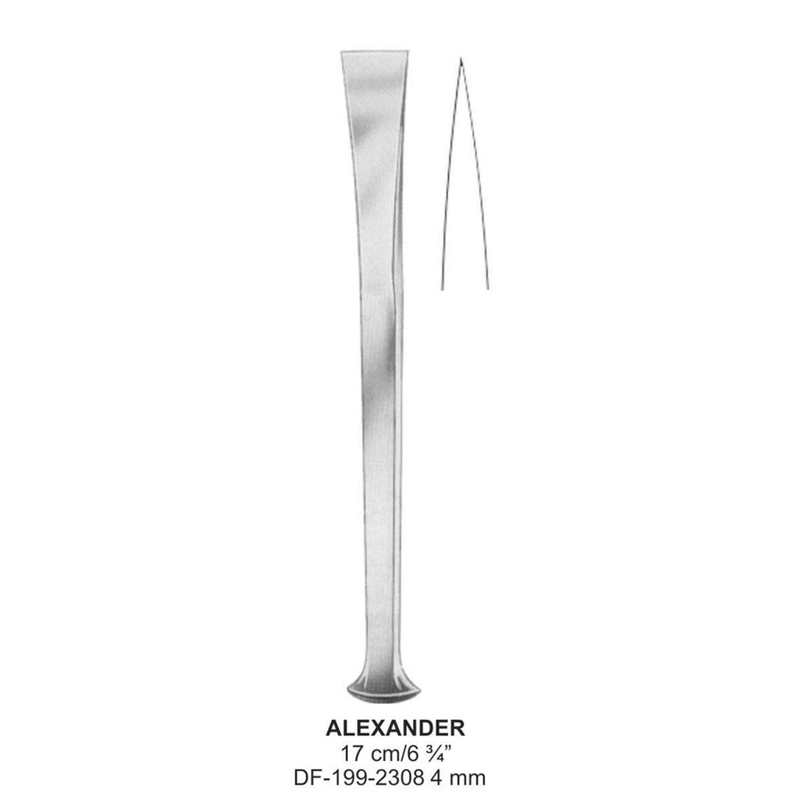 Alexander Bone Chisel 17Cm,4mm  (DF-199-2308) by Dr. Frigz