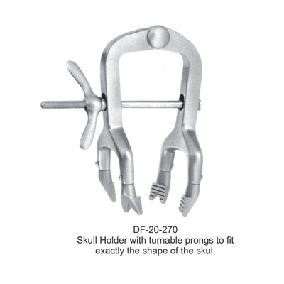Skull Holder With Turnable Prongs To Fit Exactly The Shape Of The Skul (DF-20-270) by Dr. Frigz