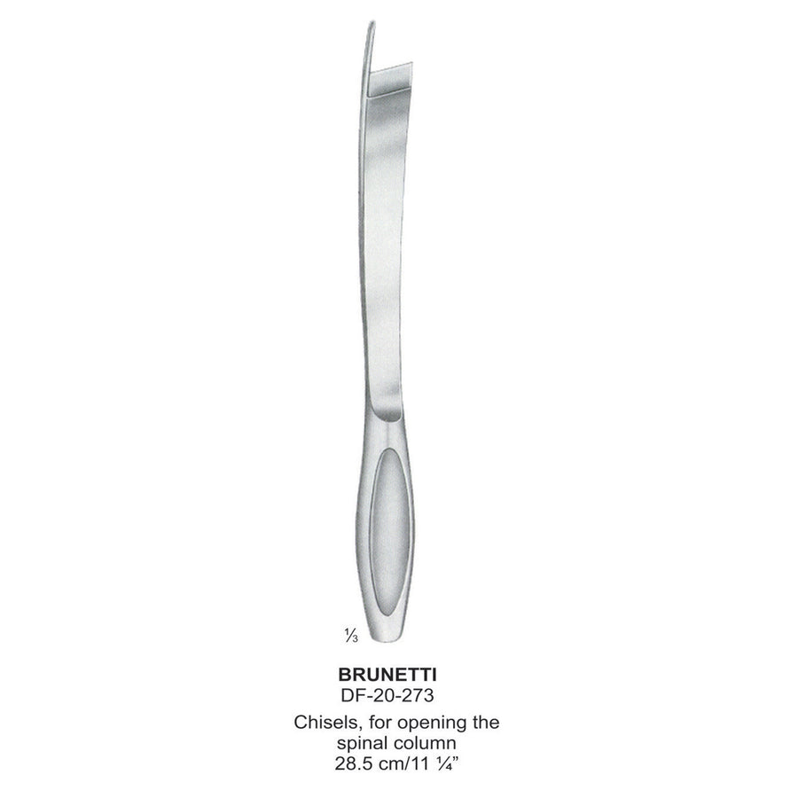 Brunetti Chisels For Opening The Spinal Column, 28.5cm  (DF-20-273) by Dr. Frigz
