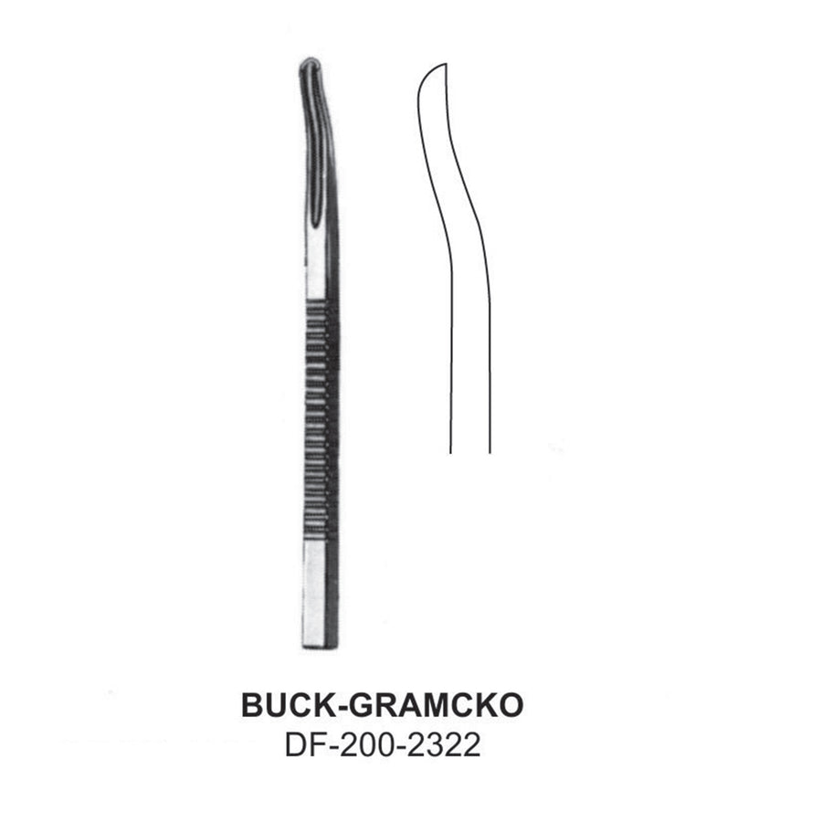 Buck-Gramcko Bone Gouges , Curved (DF-200-2322) by Dr. Frigz