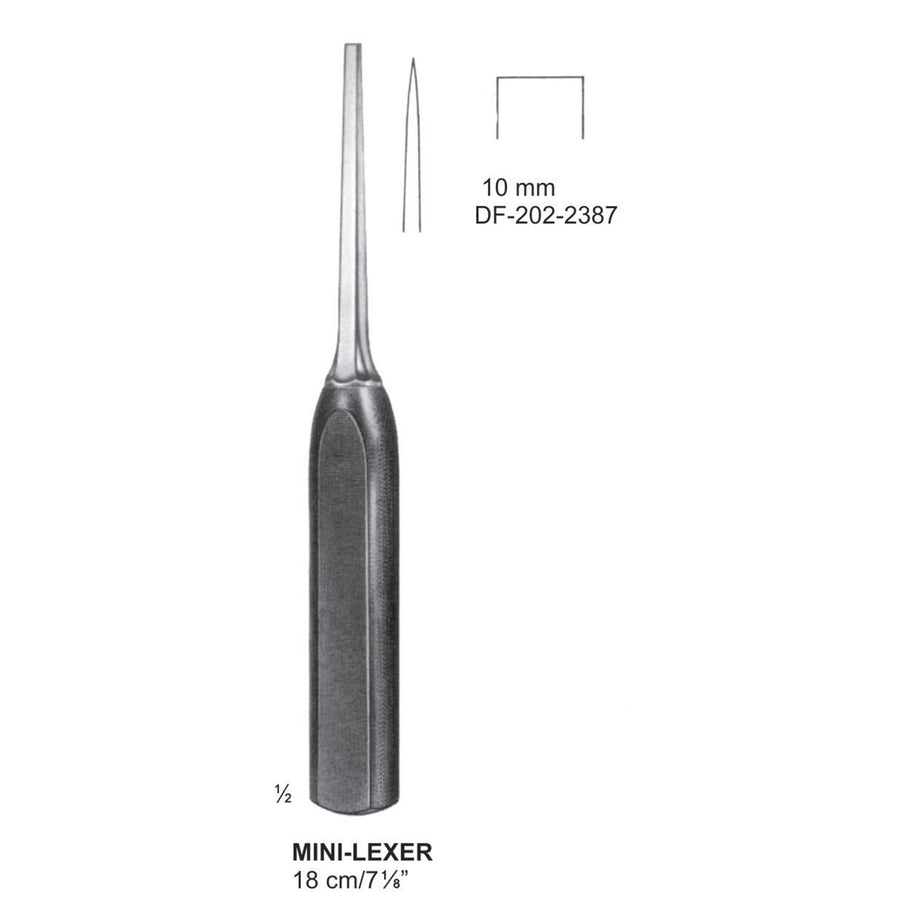 Mini Lexer Bone Chisels Width 10mm , 18cm  (DF-202-2387) by Dr. Frigz