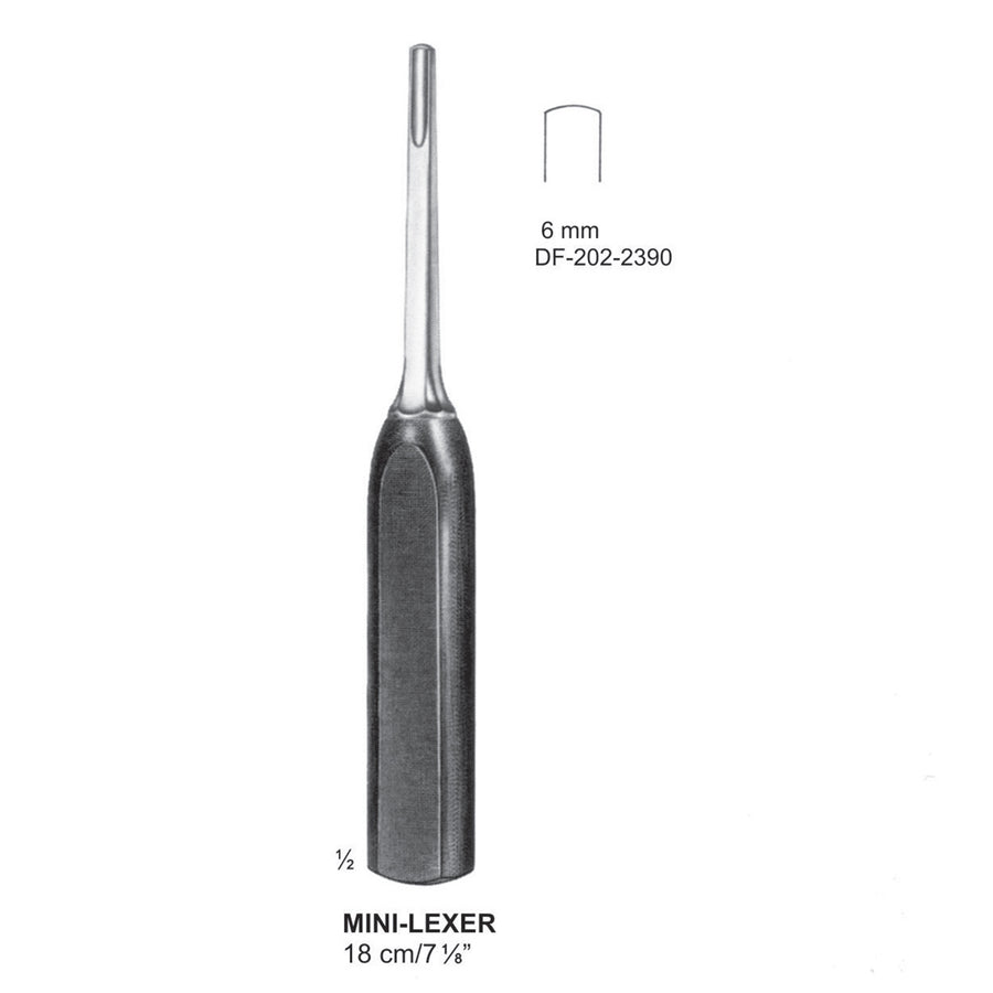 Mini Lexer Gouges Width 6mm , 18cm  (DF-202-2390) by Dr. Frigz