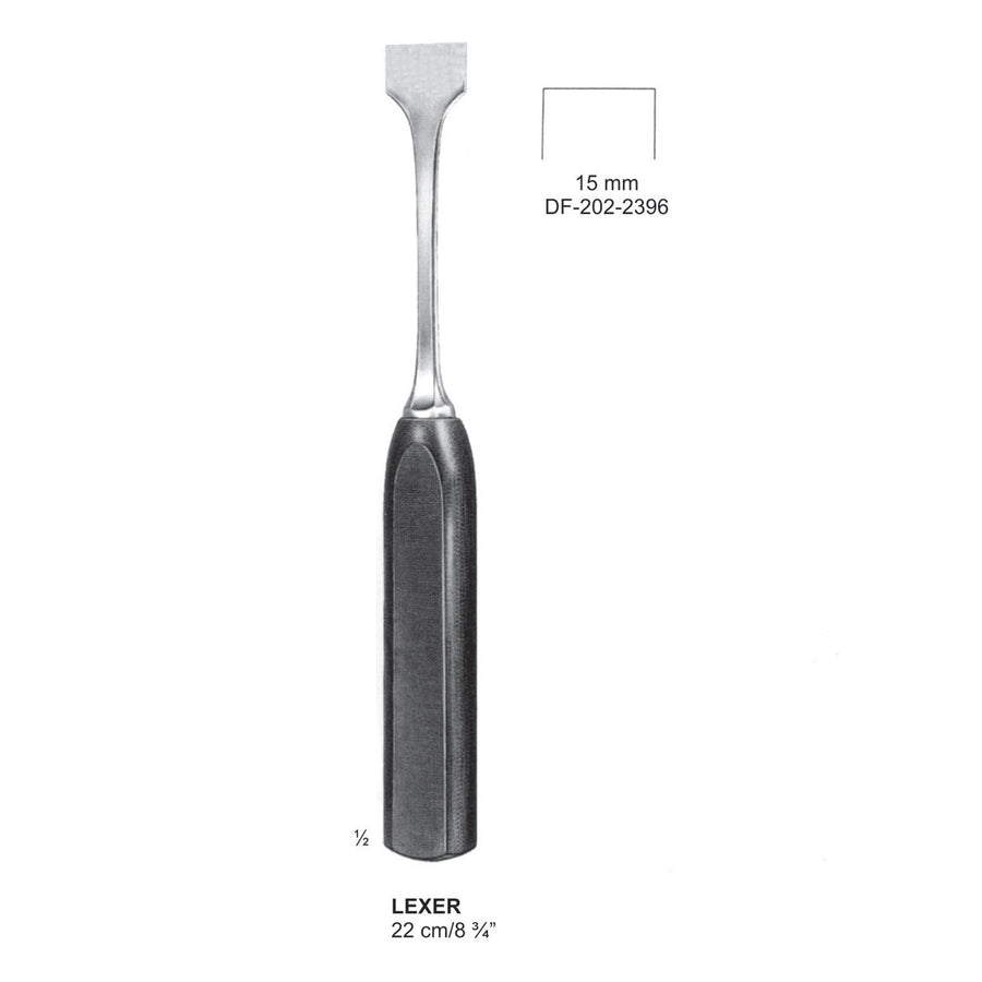 Lexer Bone Chisels Width 15mm , 22cm  (DF-202-2396) by Dr. Frigz