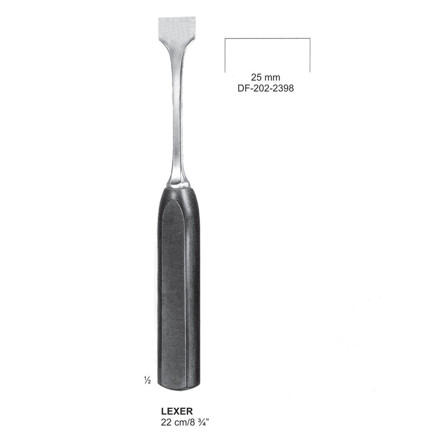 Lexer Bone Chisels Width 25mm , 22cm  (DF-202-2398) by Dr. Frigz