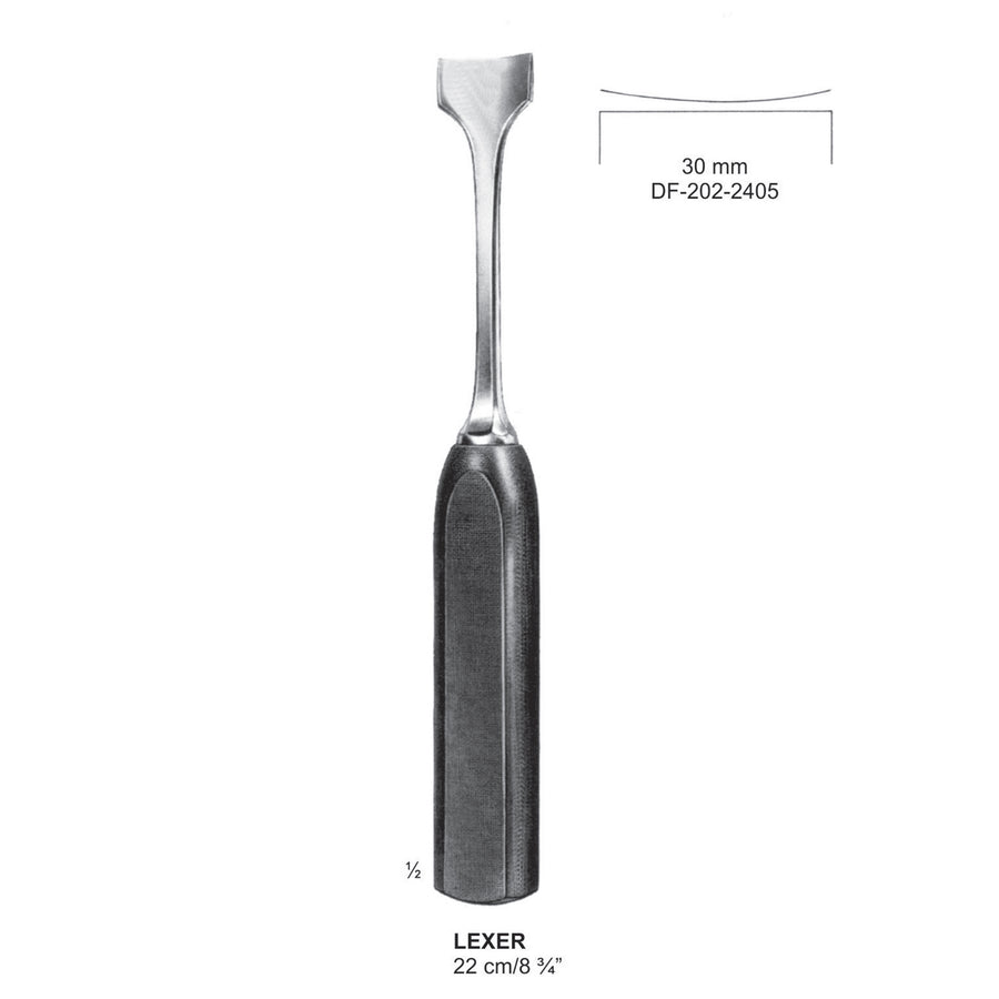 Lexer Bone Chisels Width 30mm , 22cm  (DF-202-2405) by Dr. Frigz
