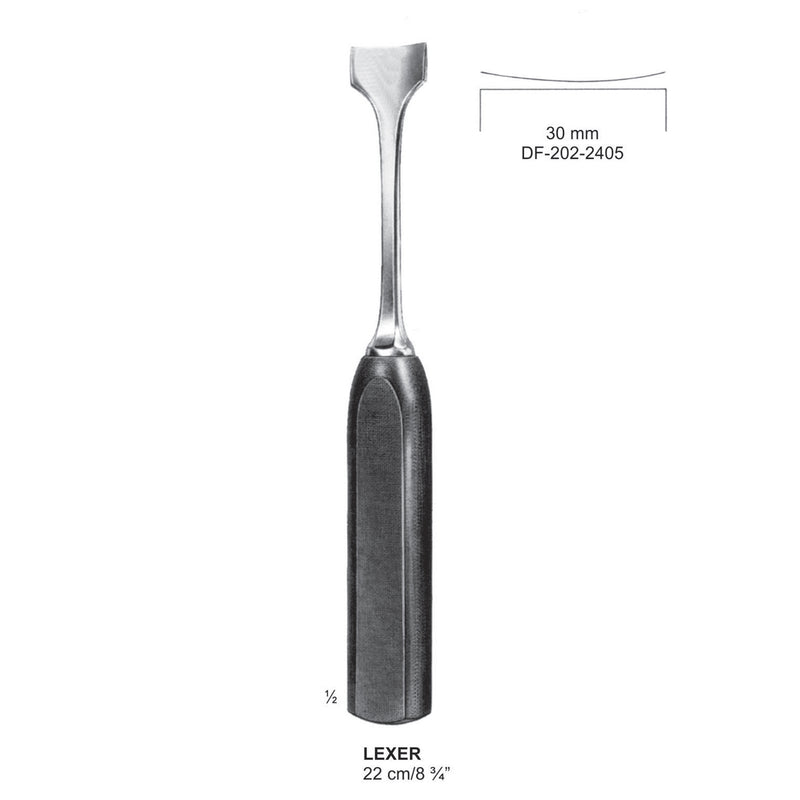 Lexer Bone Chisels Width 30mm , 22cm  (DF-202-2405) by Dr. Frigz