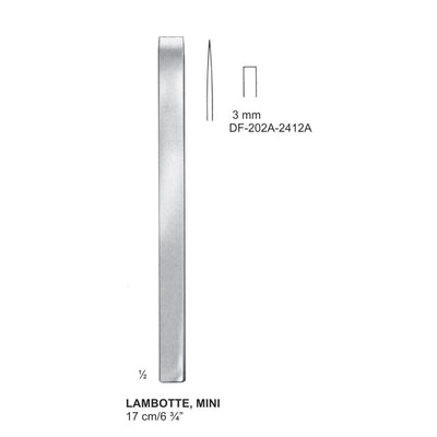 Lambotte Mini Bone Chisels  3mm , 17cm  (DF-202-2412A)