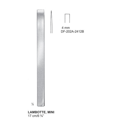 Lambotte Mini Bone Chisels  4mm , 17cm (DF-202-2412B)