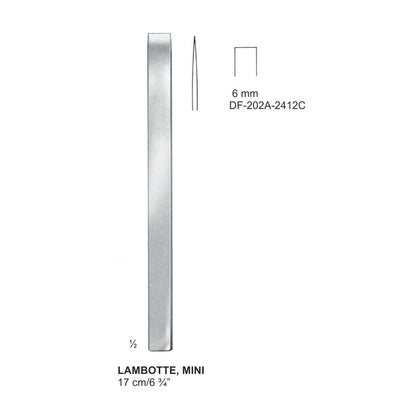 Lambotte Mini Bone Chisels  6mm , 17cm (DF-202-2412C) by Dr. Frigz