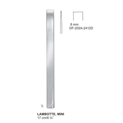 Lambotte Mini Bone Chisels  8mm , 17cm (DF-202-2412D)
