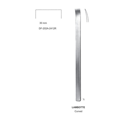 Lambotte Bone Chisels  30mm , 24Cm, Curved (DF-202A-2412R)