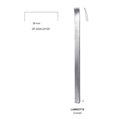 Lambotte Bone Chisels  38mm , 24Cm, Curved (DF-202A-2412S)