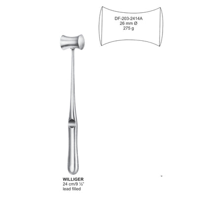 Williger Mallet, 26mm , 275 Grams, 24cm (DF-203-2414A)