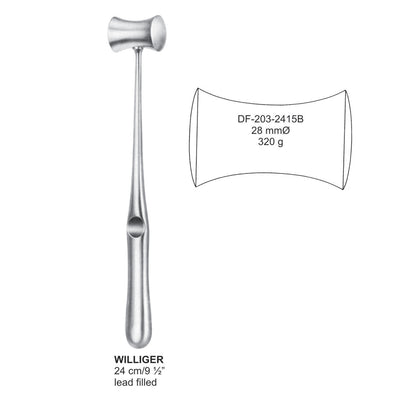 Williger Mallet, 28mm , 320 Grams, 24cm (DF-203-2415B) by Dr. Frigz