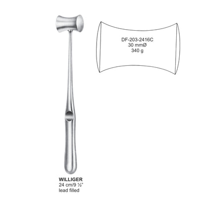 Williger Mallet, 30mm , 340 Grams, 24cm (DF-203-2416C) by Dr. Frigz