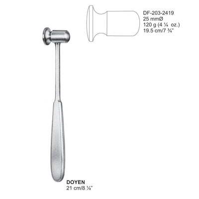 Doyen Mallets Width 25mm , 19.5Cm, 120 Grams (DF-203-2419)