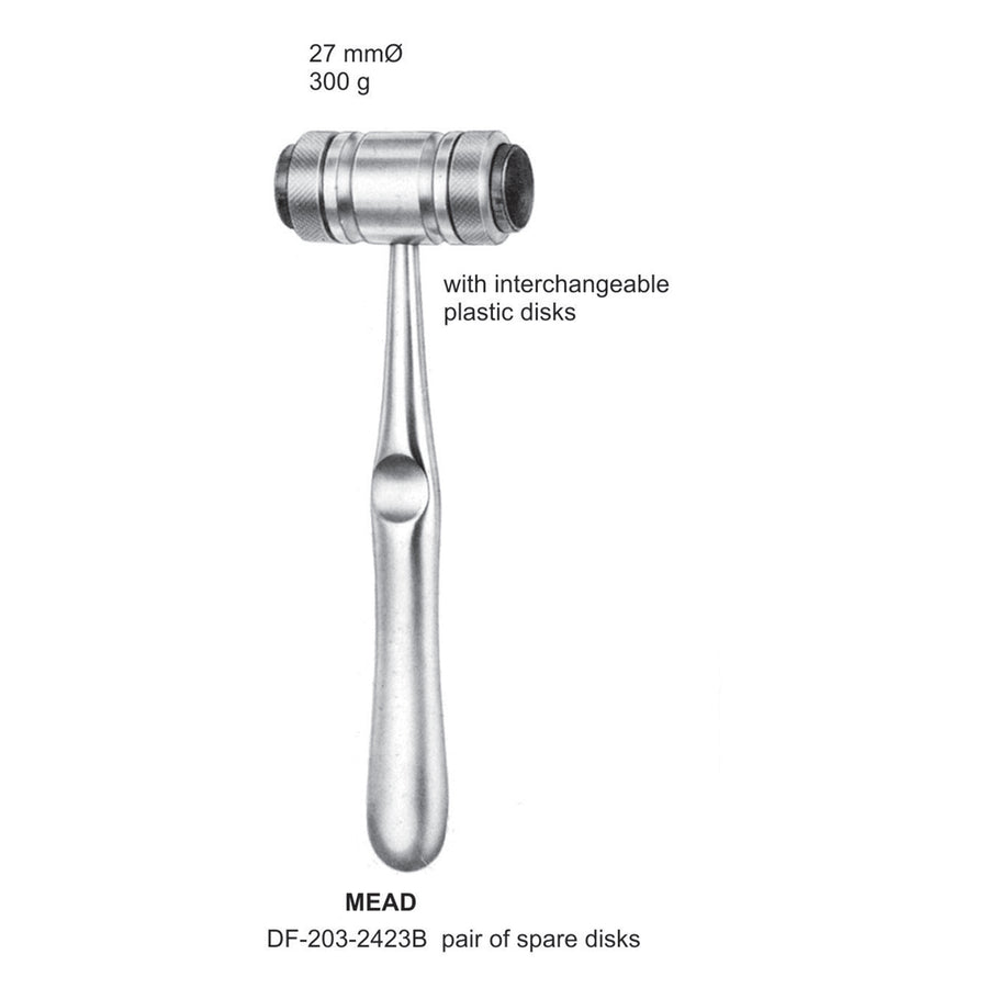 Mead Mallets 19 Cm, Pair Of Spare Disks (DF-203-2423B) by Dr. Frigz