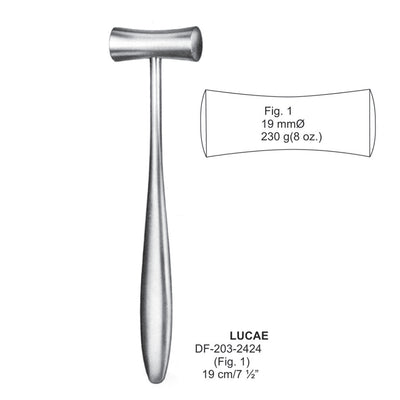 Lucae Mallets Width 19mm , 19cm , 230 Grams (DF-203-2424) by Dr. Frigz
