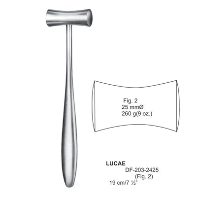 Lucae Mallets Width 25mm , 19cm , 260 Grams (DF-203-2425) by Dr. Frigz