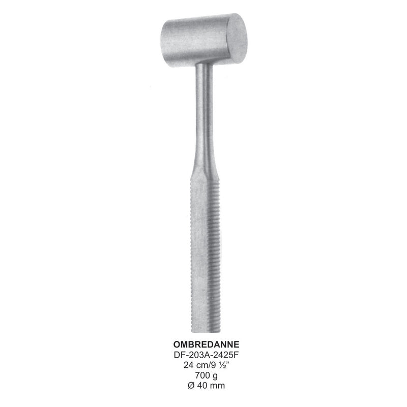 Ombredanne Mallets, 24Cm, 40mm , 700 Grams (DF-203A-2425F) by Dr. Frigz