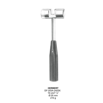 Mallet 19Cm, 25mm , 215 Grams (DF-203A-2425X) by Dr. Frigz