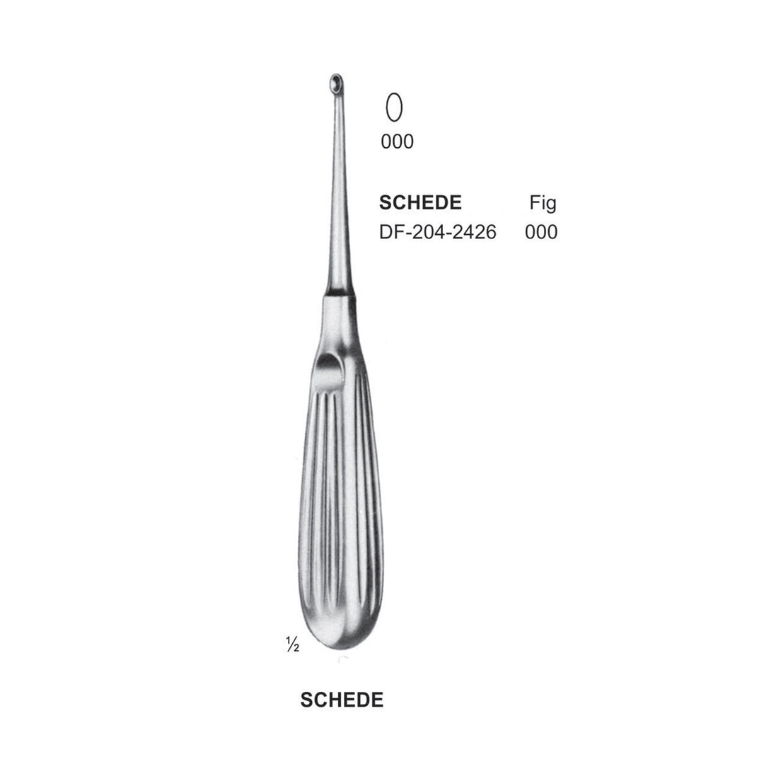 Schede Bone Curettes, Fig.000, 17cm  (DF-204-2426) by Dr. Frigz