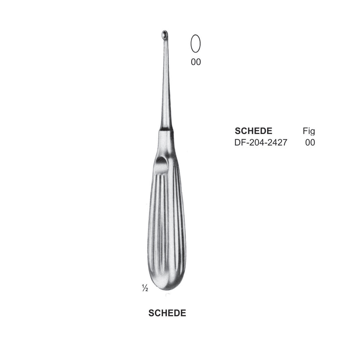 Schede Bone Curettes, Fig.00, 17cm  (DF-204-2427) by Dr. Frigz