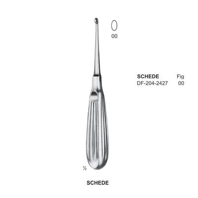 Schede Bone Curettes, Fig.00, 17cm  (DF-204-2427)