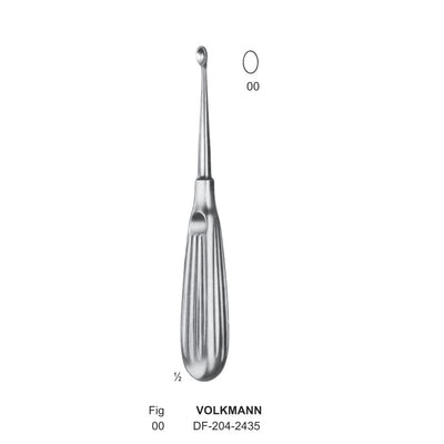 Volkmann Bone Curettes, Fig.00, 17cm  (DF-204-2435)