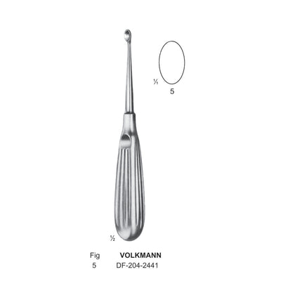 Volkmann Bone Curettes, Fig.5, 17cm  (DF-204-2441)