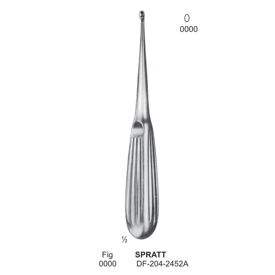 Spratt Bone Curettes, Fig.0000, 17cm  (DF-204-2452A) by Dr. Frigz