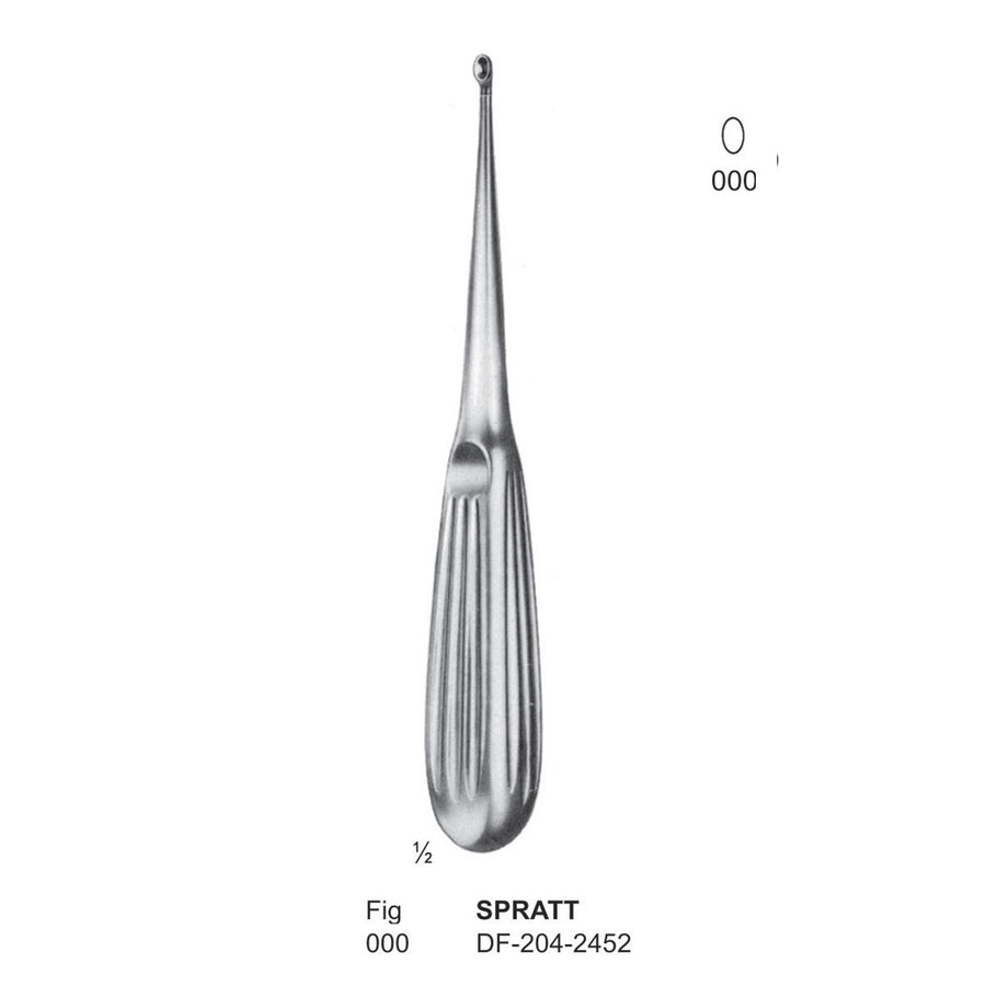 Spratt Bone Curettes, Fig.000, 17cm  (DF-204-2452) by Dr. Frigz