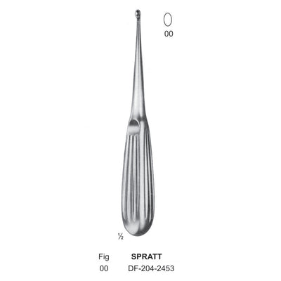 Spratt Bone Curettes, Fig.00, 17cm  (DF-204-2453) by Dr. Frigz