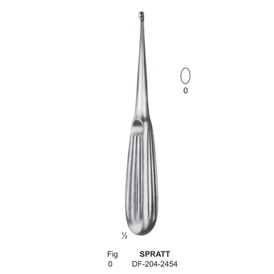 Spratt Bone Curettes, Fig.0, 17cm  (DF-204-2454)