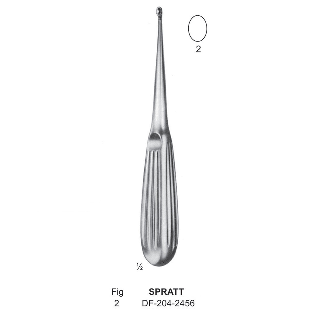 Spratt Bone Curettes, Fig.2, 17cm  (DF-204-2456) by Dr. Frigz