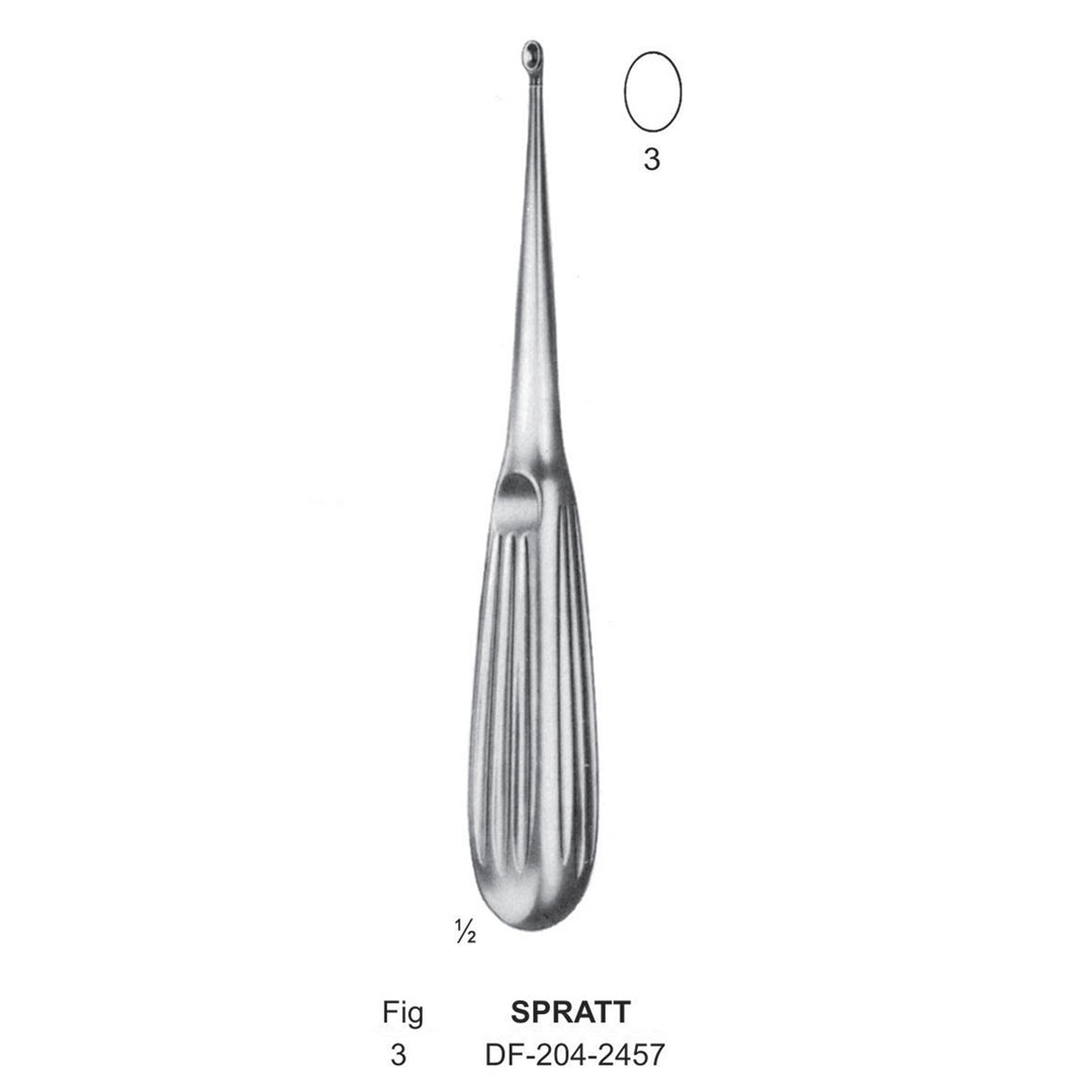 Spratt Bone Curettes, Fig.3, 17cm  (DF-204-2457) by Dr. Frigz