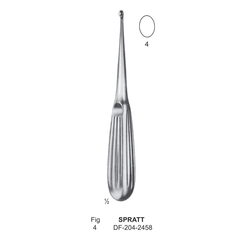 Spratt Bone Curettes, Fig.4, 17cm  (DF-204-2458) by Dr. Frigz