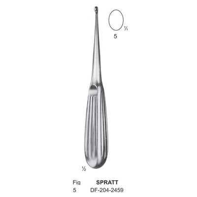 Spratt Bone Curettes, Fig.5, 17cm  (DF-204-2459)