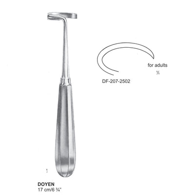Doyen Periosteal Right Curve, For Adults, 17cm (DF-207-2502)