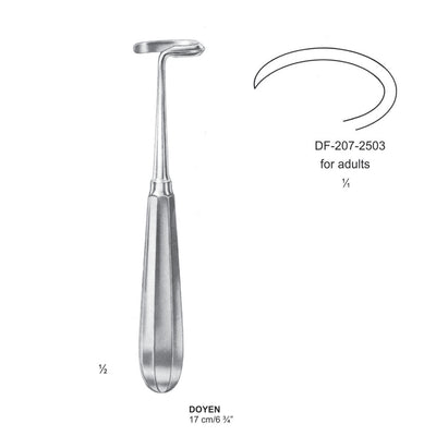 Doyen Periosteal Left Curve, For Adults, 17cm (DF-207-2503)