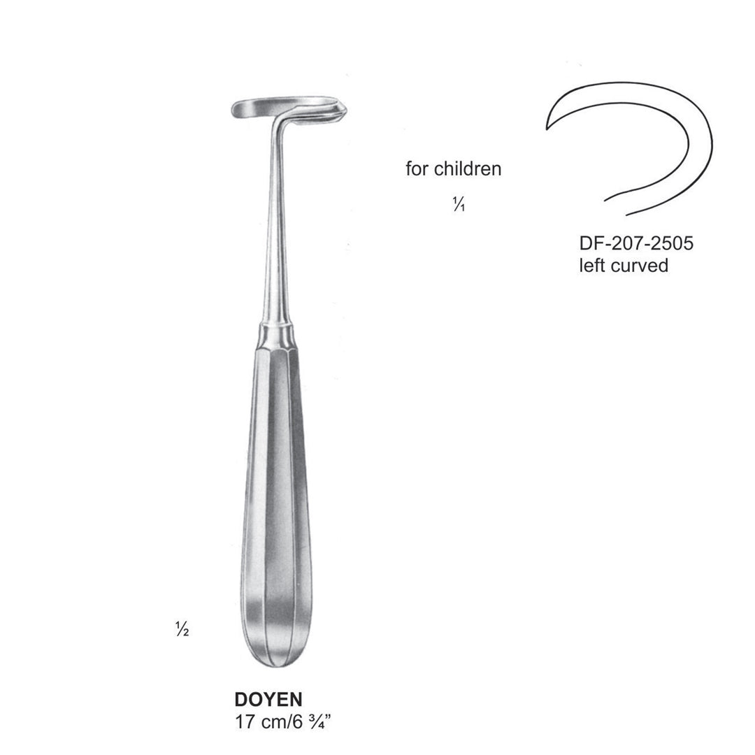 Doyen Periosteal Left Curve, For Children, 17cm (DF-207-2505) by Dr. Frigz