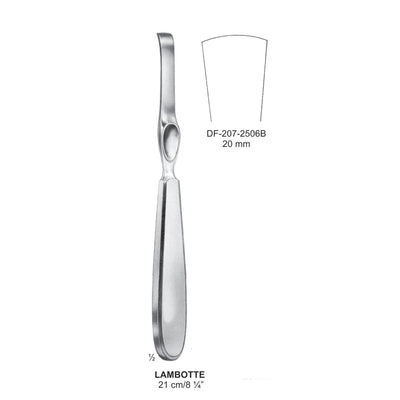 Lambotte Periosteal Elevators 21Cm, 20mm (DF-207-2506B) by Dr. Frigz