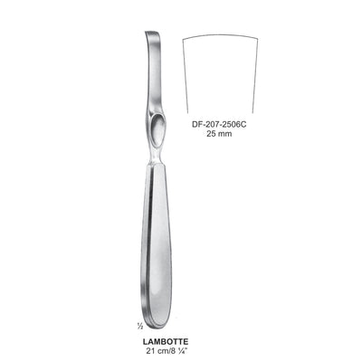 Lambotte Periosteal Elevators 21Cm, 25mm (DF-207-2506C)