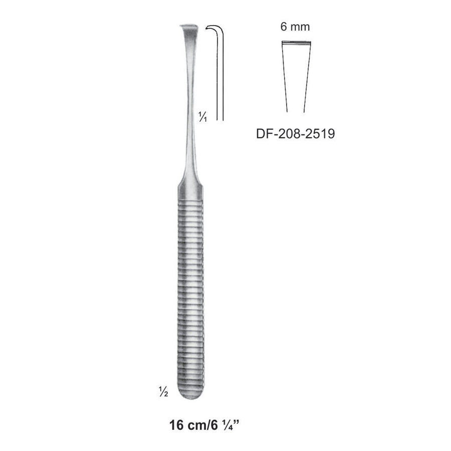 Raspatory, Width 6mm , 16cm  (DF-208-2519) by Dr. Frigz