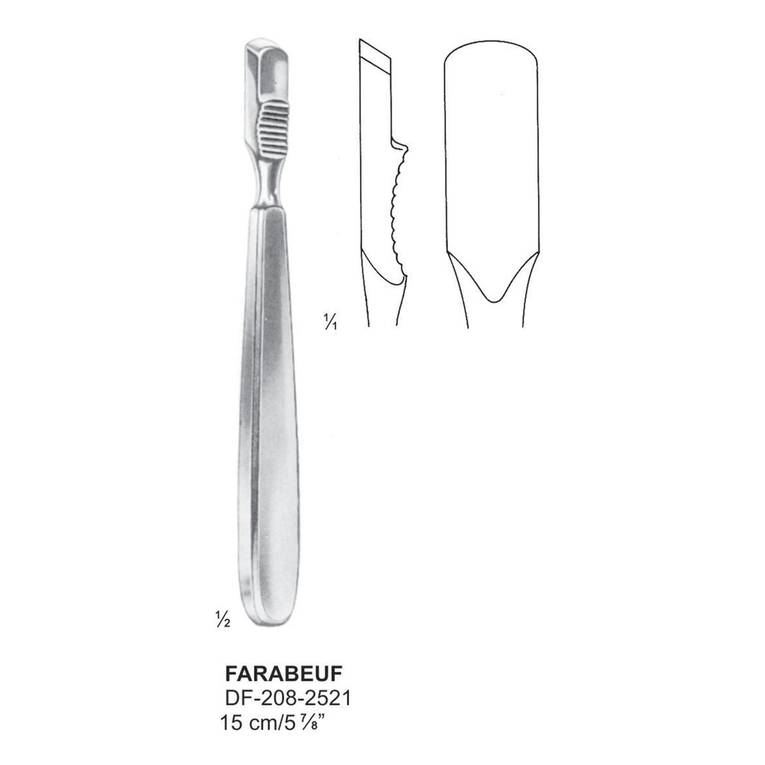 Farabeuf Raspatory Straight  15cm  (DF-208-2521) by Dr. Frigz