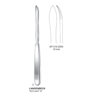 Langenbeck Elevators, 10mm , 19.5cm (DF-210-2550)